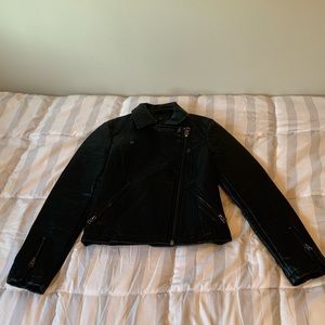 Topshop Moto Faux Leather Jacket